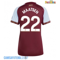 Camisa de time de futebol Aston Villa Ian Maatsen #22 Replicas 1º Equipamento Feminina 2025-26 Manga Curta